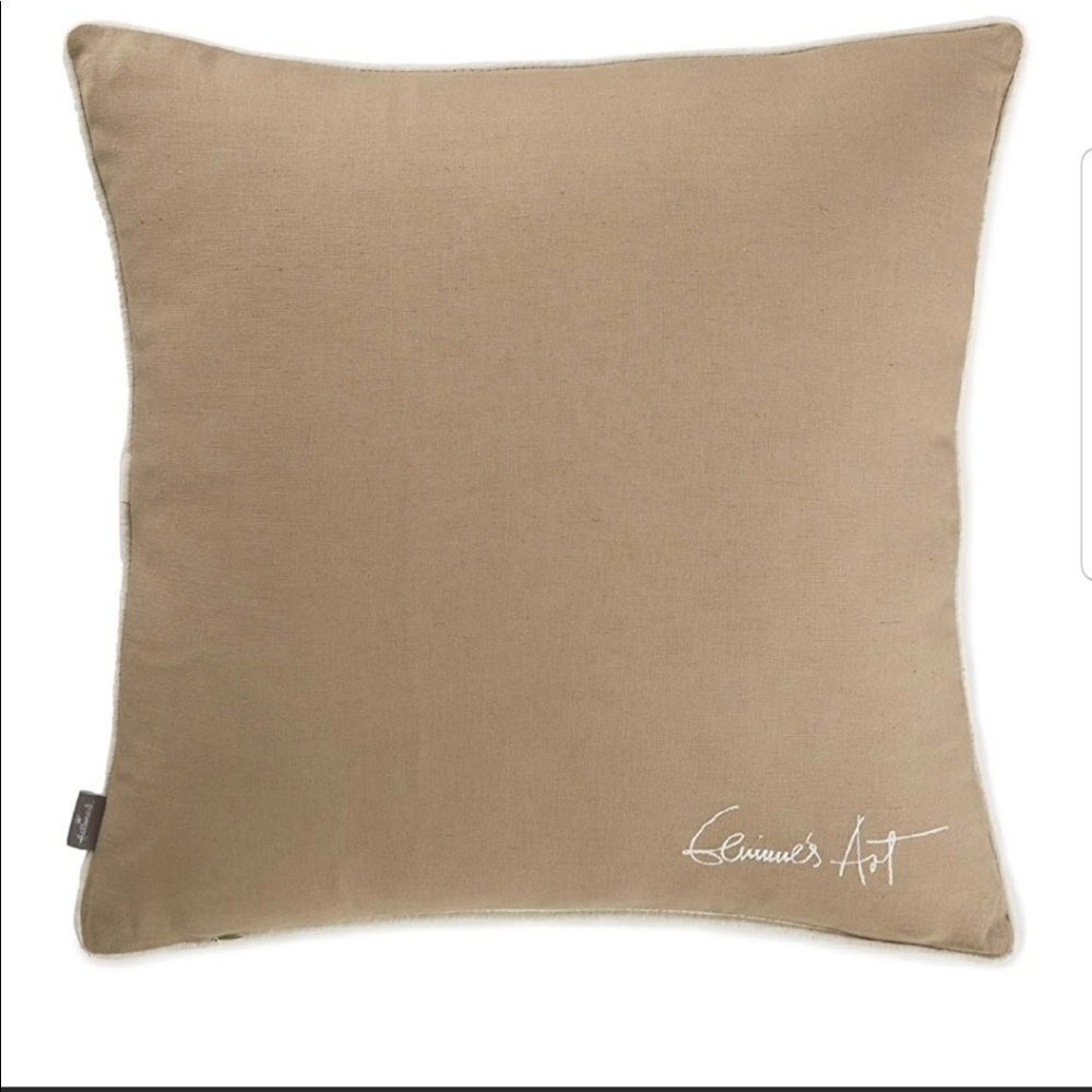 Hallmark 18” Embroidered Flower Pillow - Picture 3 of 4